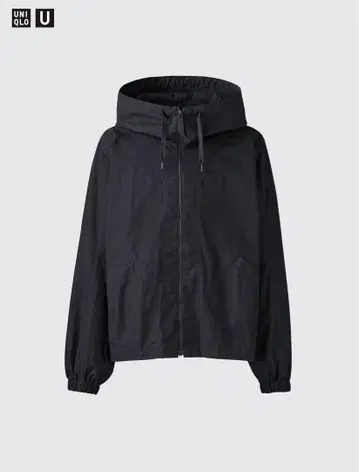 UNIQLOU 후디드 블루종 블랙 XL