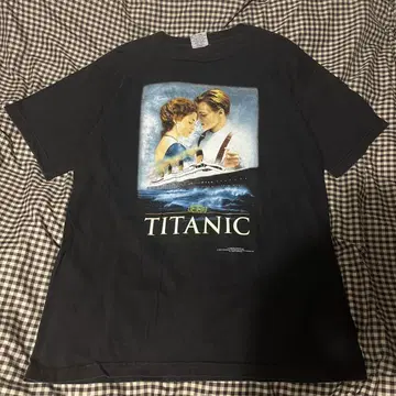 90s 타이타닉 TITANIC 티셔츠 블랙 XL