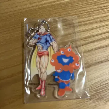 오사카 간사이 만박 근육맨 미야쿠미야쿠 콜라보 아크릴 키링