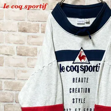 [ 인기 ] Ie coq sportif 빅 자수 로고 맨투맨 멀티 컬러