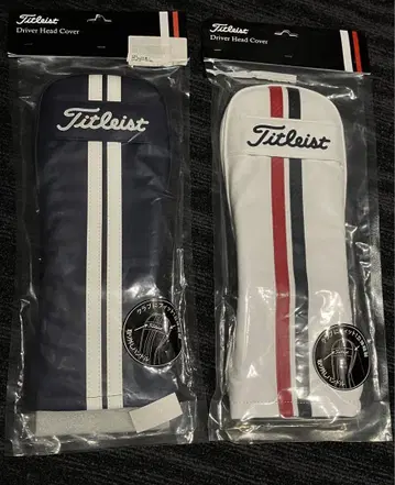 Titleist 드라이버 골프헤드커버 2세트 네이비 화이트