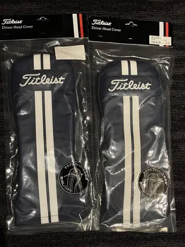 Titleist 드라이버 골프헤드커버 2개 세트 네이비