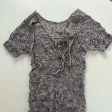 TODAYFUL 2way Sheer Knittops 아이스 블루