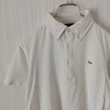 라코스테 피케 셔츠 반팔 화이트 로고