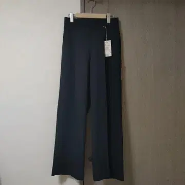 발수 턱 스트레이트 팬츠 블랙 M 여성용
