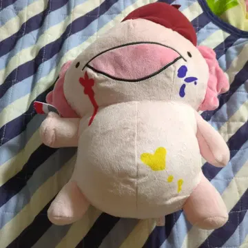 유니크한 핑크색 봉제 인형
