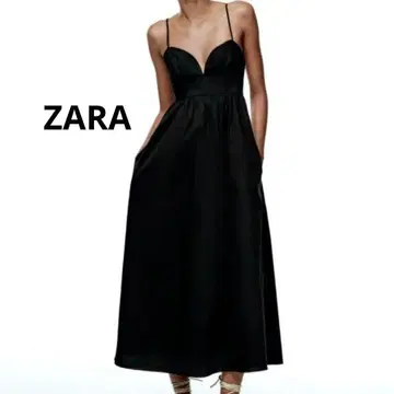 ZARA 자라 zara 포플린 미디 원피스