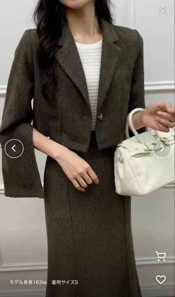 ABITOKYO 슬릿 숏 기장 테일러드 자켓 머메이드 스커트