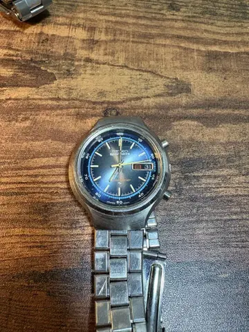 손목시계 SEIKO 자동 태엽 7015-8000 스피도 타이머 작동품