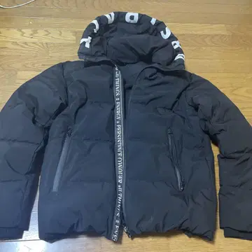 블랙 다운 자켓 L 사이즈