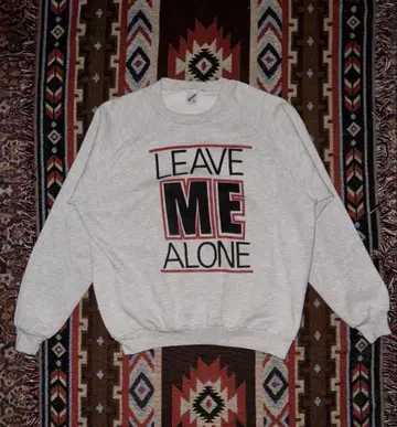 [made in USA 80s]LEAVE ME ALONE sweat XL
