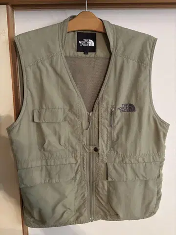 THE NORTH FACE 낚시용 조끼 카키
