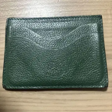 일비종떼 그린 가죽 슬림 카드 케이스