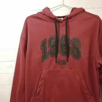 한국 한정판 화이트 라벨 THE NORTH FACE 후드티 버건디