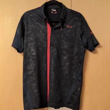 Oakley 피케 셔츠 블랙/레드