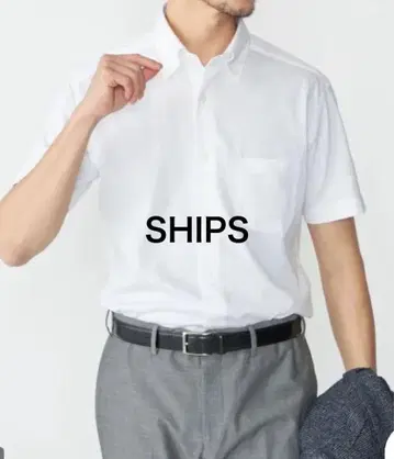 SHIPS 쉽스 COOLMAX 저지 숏 슬리브 셔츠 L
