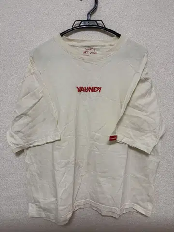 vaundy 크림 컬러 t셔츠 L 사이즈
