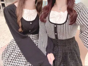 evelyn 하트 비쥬 니트 블랙