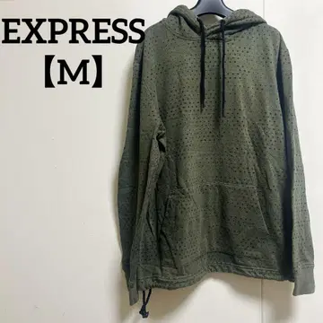 EXPRESS [ M ]  도트 패턴 후드 부착 후드티