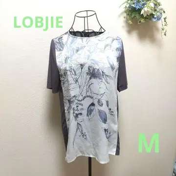LOBJIE 꽃무늬 M 사이즈 반팔 T셔츠 경량 a0082