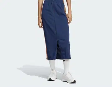 adidas 네이비 타이트 스커트 사이드 스트라이프