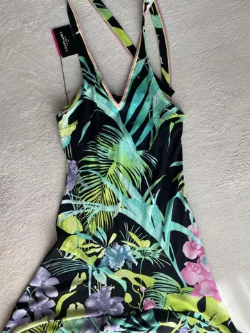 LEONARD 트로피컬 패턴 원피스 L 사이즈