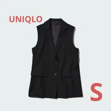 [ 미사용 ] 유니클로 롱베스트 베스트 블랙 S사이즈