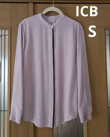 ICB 아이씨비 BackSatinAmunzen 밴드 카라 블라우스 S