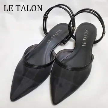 [ 새상품급 ] 르 탈론 포인트 2WAY 스트랩 튤 뮬 LL