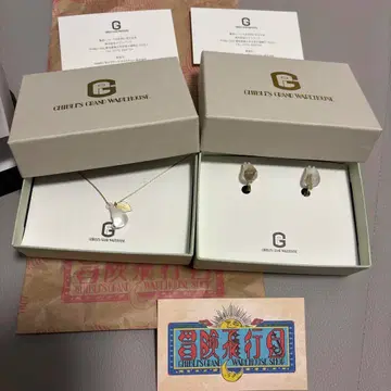 지브리 파크 지브리 대창고 한정판 작은 토토로 목걸이 귀찌 HARIO