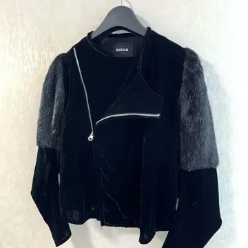 주카  도킹 지퍼 자켓 블루종 블랙 M