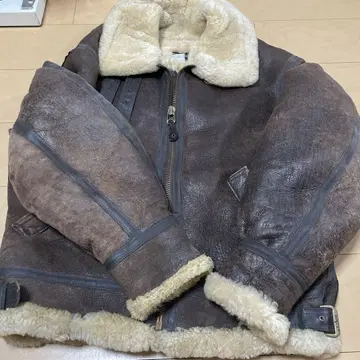 AVIREX B-3 플라이트 자켓 무스탕 가죽