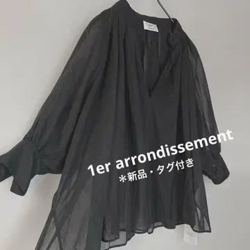 *새상품 택 포함 1er arrondissement 오간자 블라우스