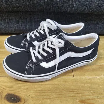 VANS 27cm BLACK WHITE 스니커즈 스트릿
