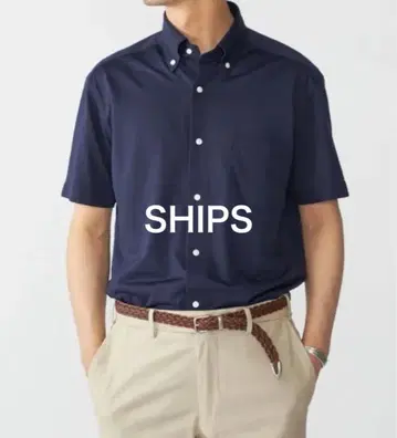 SHIPS 쉽스 COOLMAX 저지 숏 슬리브 셔츠 L