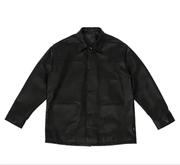 명작 ovy Waterproof Calf Leather Car Coat