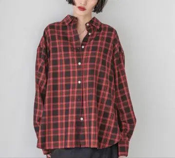 모듬 체크 BIG 셔츠 로리즈팜 미사용 새상품 이번 시즌 신상