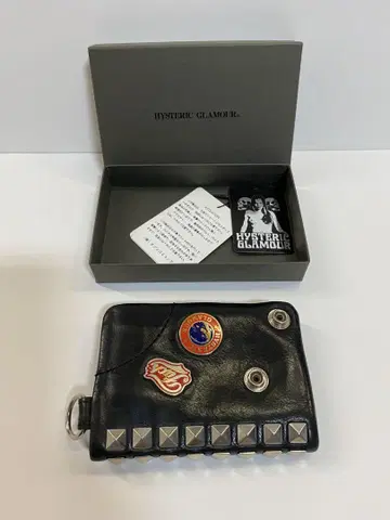 HYSTERIC GLAMOUR 스터드 접이식 지갑