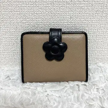 MARY QUANT 마리퀀트 패스 케이스 베이지 카드 케이스