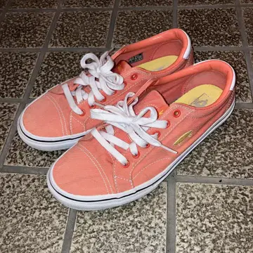 Vans 스니커즈 COURT ICON V311 핑크 오렌지 중고