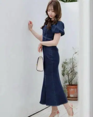 립 서비스 데님 원피스(S)