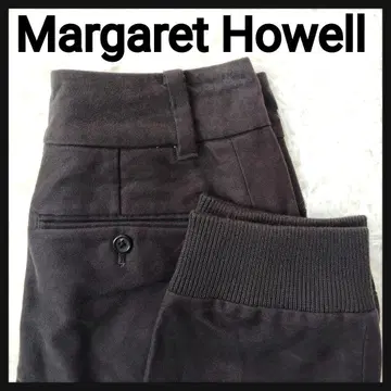 [ 레어 모델 ] 마가렛호웰 밑단 리브 울 조거 팬츠 이지 팬츠
