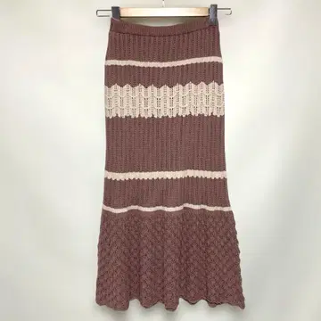 태그 포함 LIP SERVICE 모카 계열 플레어 스커트 S 사이즈