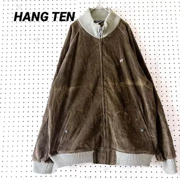 한텐 코듀로이 블루종 집업 (XL) 빈티지