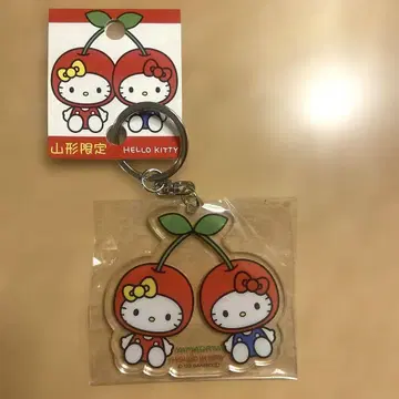산리오 헬로키티 야마가타 체리 키링 고토치 한정판 굿즈