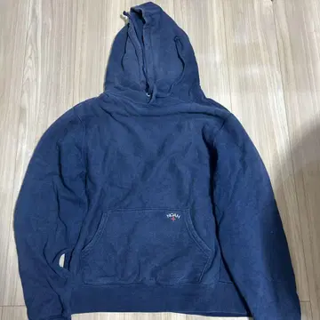 NOAH 후드 부착 후드티 네이비