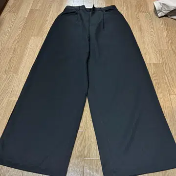 블랙 와이드 팬츠 스트레이트