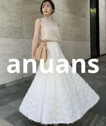 거의 미사용 anuans 셋업 MEDIUM 베이지 여성용