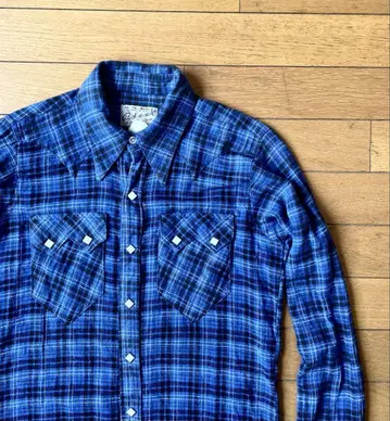 락마운트 USA제 70s 긴팔 체크 웨스턴 플란넬 셔츠