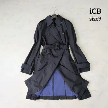 새상품급 iCB 아이시비 트렌치코트 스프링 코트 네이비 M